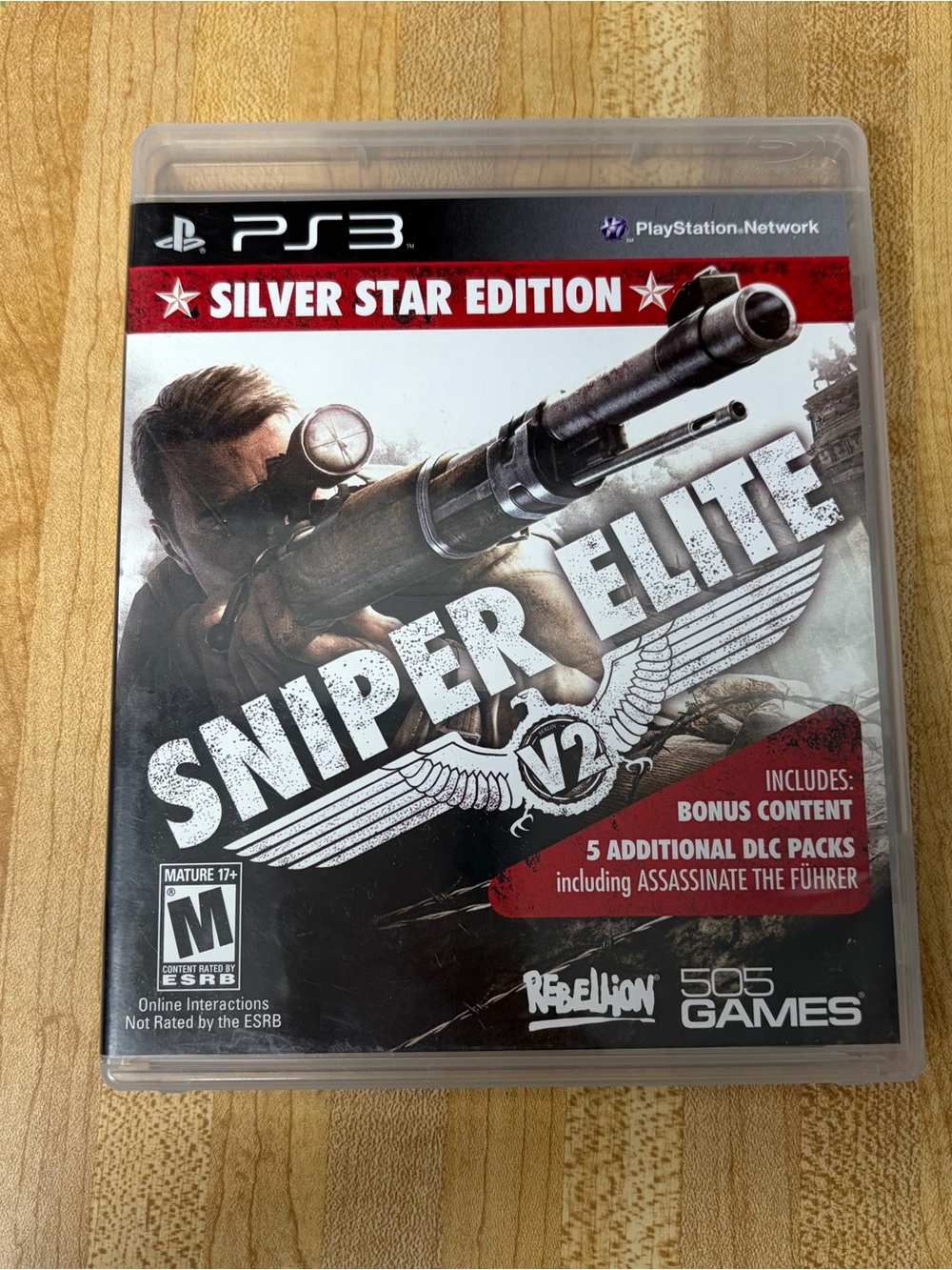 Sony PS3 Sniper Elite V2 Silver Star Edition - Black/Red/White